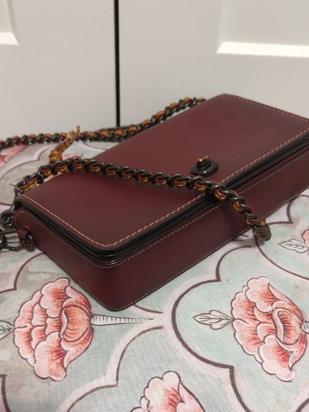 Coach Dinky Bag in Burgundy